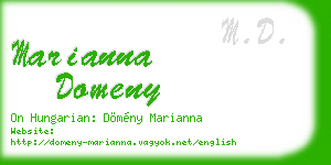 marianna domeny business card