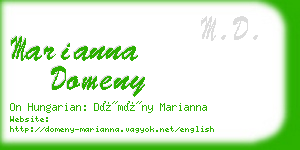 marianna domeny business card